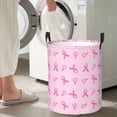 thumbnail image 5 of Honeii Breast Cancer Awareness 1 Print Laundry Hamper Basket,Baby Nursery Woven Storage Basket for Toys Bin,Pillows,Blankets,Clothes-Medium, 5 of 6