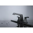 thumbnail image 2 of Lexora Home Balduina Brass 3 Hole 8" Widespread Bathroom Faucet in Matte Black, 2 of 2