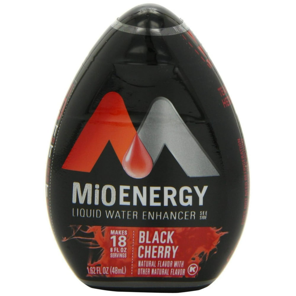 36 PACKS MiO Energy Liquid Water Enhancer, Black Cherry, 1.62 Ounce