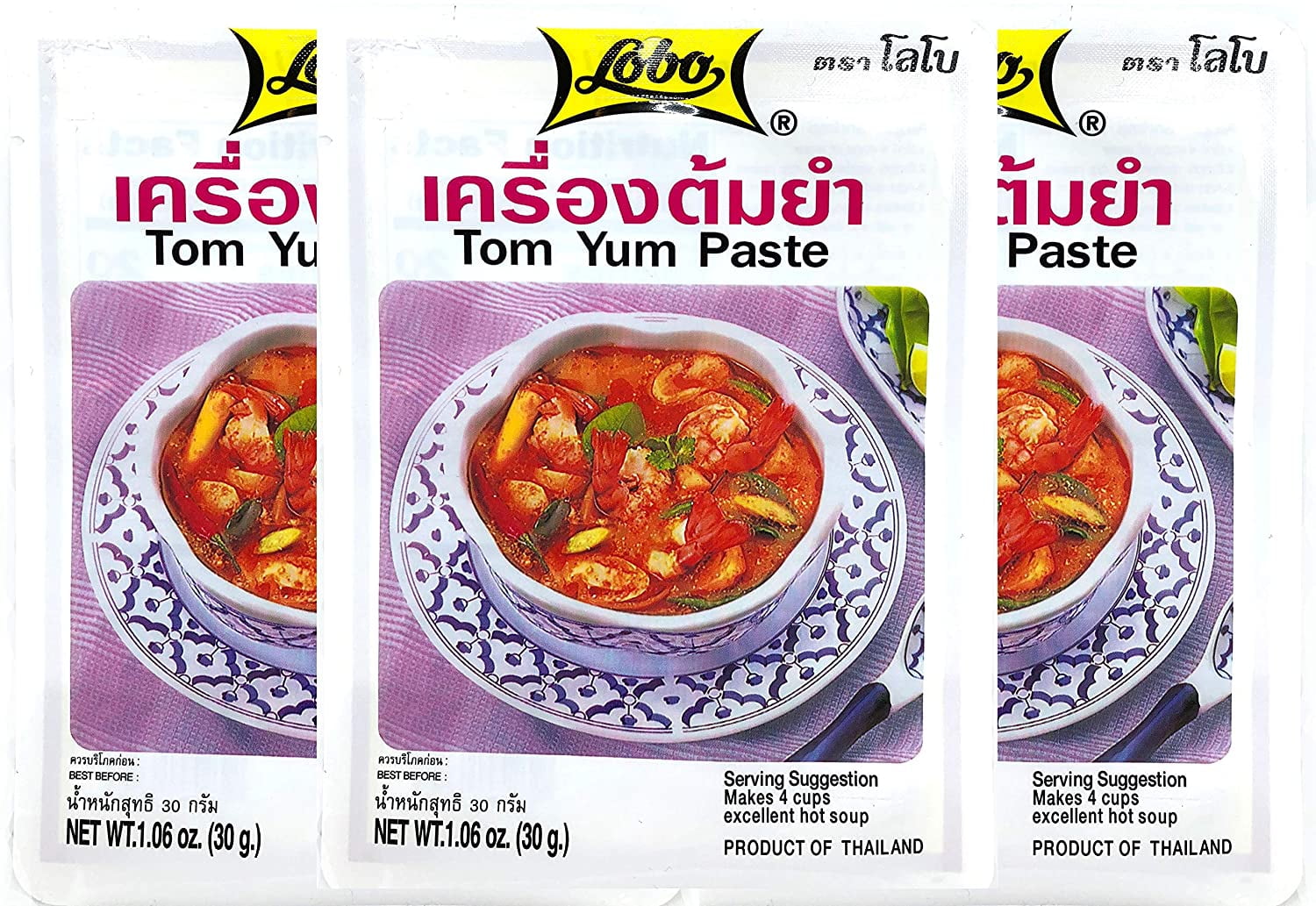 NEW 30g x6 Pcs THAI QENUINE INSTANT FOOD TOM YUM TOM YAM REVOLUTION COOKING 
