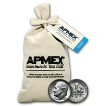 90% Silver Roosevelt Dimes $100 Face Value Bag BU