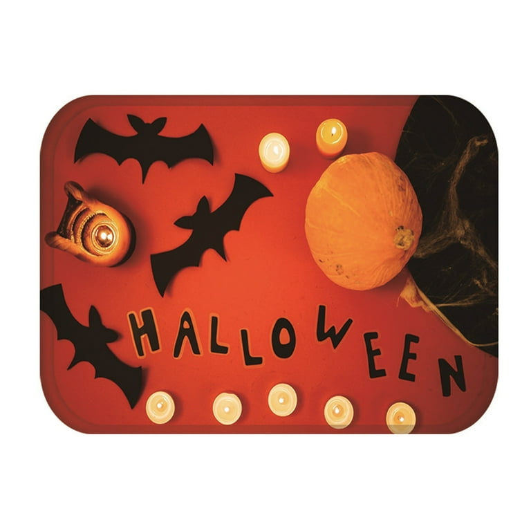 WOCleiliy Halloween Doormat Blanket Welcome Home Front Door ...