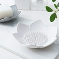 thumbnail image 3 of Flexible Non-Slip Silicone Soap Dish with Floral Design, Self-Draining Bar Soap Holder for Shower, Bathroom, and Kitchen Sinks, 3 of 7