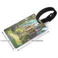 thumbnail image 2 of Sikiie Cute Mushroom Town A Luggage Tags Privacy Cover ID Label Suitcase Tags Identifiers For School Bags,Suitcases, 2 of 7