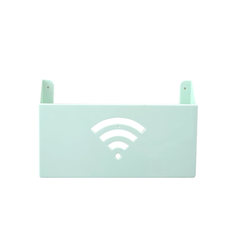 Wifi Router Storage Box Plastic Shelf Wall Hangings Bracket Cable Organizer 