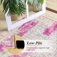 thumbnail image 3 of Cydiria Modern, Distressed Vintage Faux Wool Area Rug, 8' x 10', Pink, 3 of 8