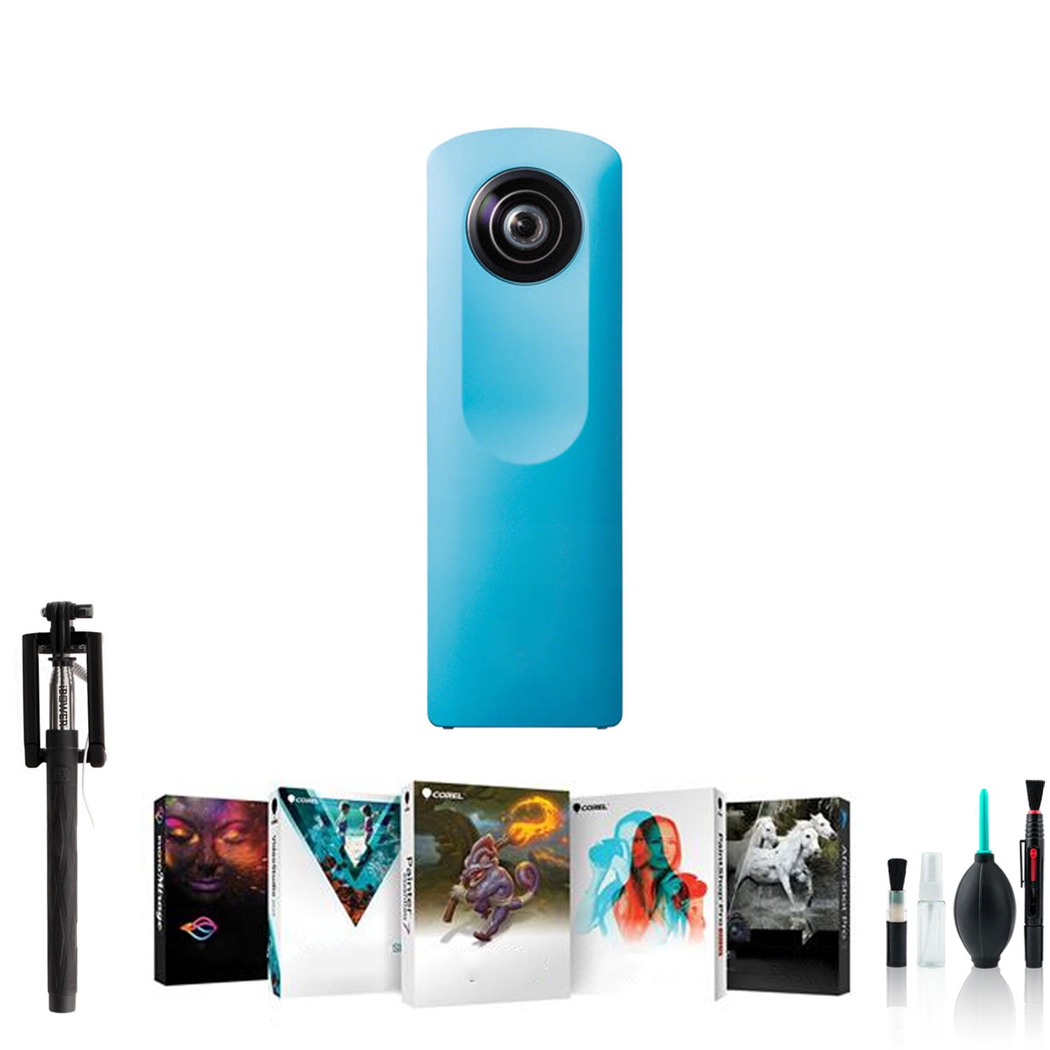 RICOH の360度カメラ THETA m15  (BLUE) RICOH THETA M15 BLUE THETA | RICOH IMAGING