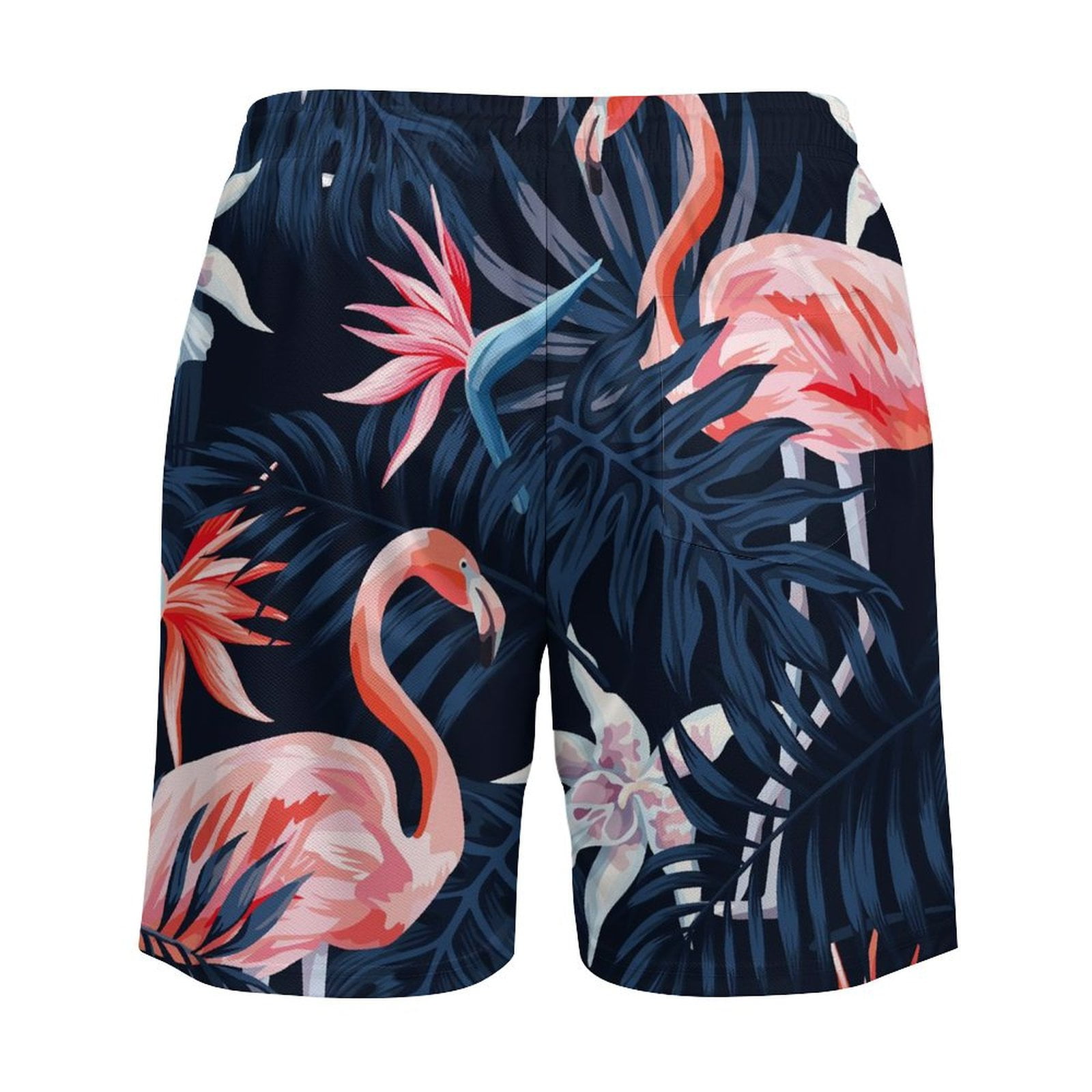 LAKIMCT Maillot de Bain pour Homme avec Doublure de Compression Tropical Flamant Rose Short de Plage Short de Planche a Sechage Rapide avec Poches Walmart