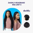 thumbnail image 2 of Ebo Dashly Synthetic Headband Wig Hb Unit 5 Wet Curl 34” ( T2/BG Dark Brown / Burgurndy ), 2 of 5