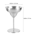 thumbnail image 2 of FENGGUIQU Goblet Metálico Para Vino Tinto Con Acabado Plateado Ideal Para Uso En Restaurante, 2 of 8