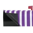thumbnail image 4 of Mailbox Covers Magnetic Large Size Post Box Cover Wrap Outside Waterproof Home Yard Garden Decor Modena Purple and White Striped 25.5x21, 4 of 9
