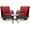 Red, variant on Soonbuy 3 Piece Patio Bistro Furniture Sets Clearance, Outdoor Wicker Swivel Rocker Patio Set, 360 Degree Swivel Rocking, Beige