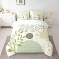 thumbnail image 2 of Homewish Geometric Stripes Circle 7-Piece Twin Bedding Sets for Female Men Teens,Vintage Aesthetic Bedding Comforter Set,Botanical Plants Leaves Breathable Sheet Sets,Breathable Home Decor, 2 of 8