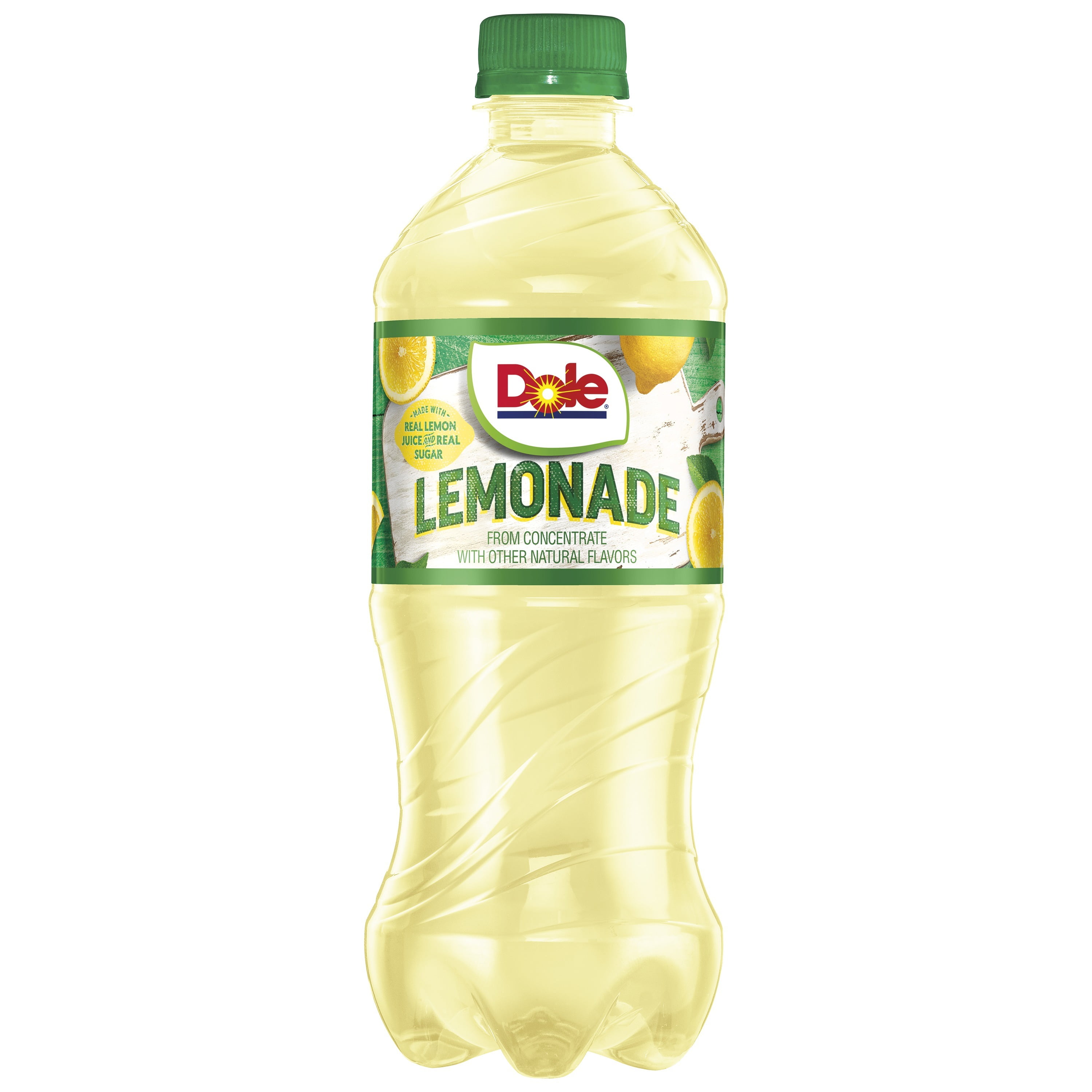 (4 pack) Dole Lemonade Juice Drink, 20 fl oz Bottle