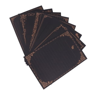 Minkissy 8Pcs Papier d'impression rétro pour étudiants et professionnels 11,8*5,7in