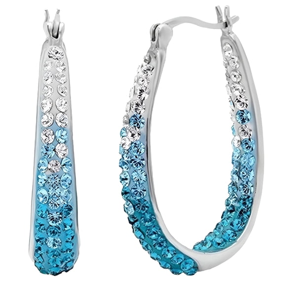 DESIGNICE 1 Pair Rhinestone Decorative Hoop Earring Alloy Valentine Day Huggie Earrings for Women Rhinestone Earrings