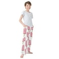 thumbnail image 4 of FORMRS Kids Pajama Pants with Pockets Size 6-8Y Boys Lounge Sleep Bottoms, Pink Ice Cream, 4 of 8