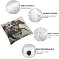 thumbnail image 4 of Nawypu Horse Race Competition  Throw Cushion Cover Racing Horses with Creative Jockeys Watercolor Painting Pillow Cover  Decorative for Living Bedroom/Office for Men Women  2pcs White, 4 of 6