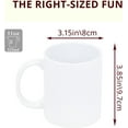 thumbnail image 4 of 11oz White Ceramic Sublimation Coffee Mug in White Gift Box, Yellow, Case of 12, 4 of 9