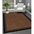 thumbnail image 2 of CAMILSON Summer Bordered, Washable Outdoor Indoor Area Rug, Nut Brown, 8x10, 2 of 8