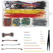 WayinTop Jumper Wire Kit, Preformed Breadboard Jumper Wire 14 Lengths Assorted + Solderless Flexible Breadboard Jumper