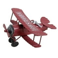 thumbnail image 4 of kusrkot 4xBiplane Metal Model Ornament Airplane Photo Props Pendant Desktop Toy Glider, 4 of 9