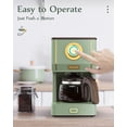 thumbnail image 7 of Retro Drip Coffee Maker with 25oz Glass Pot, Reusable Filter & 3 Brewing Modes for Home Office, 7 of 7