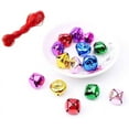 thumbnail image 3 of 180Pcs Jingle Bells Colorful Bells for Crafts, 30mm Small Cross Bells Bulk with 3 x 25m Red Ropes, Christmas Bells DIY Craft Accessories Party Decor ( Mixed Color ), 3 of 5