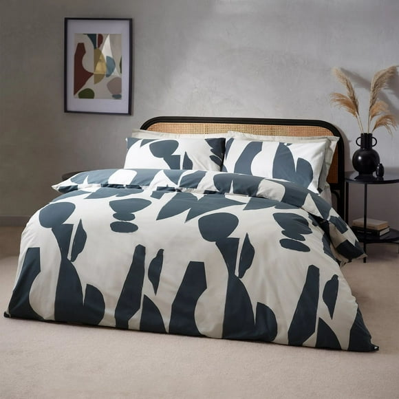 Hoem Meta Cotton Abstract Duvet Cover Set