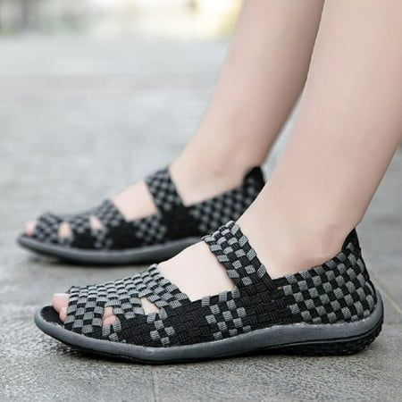 

Elastic Belt Casual Women Shoes Elastic Belt Sports Sandals Women s Summer Bohemian Beach Shoes Fish Mouth Open Toe Sandals Casual Walking Shoes Work Slip-on Sneakers