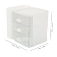 thumbnail image 4 of SEWACC Desk Organization Box File Container White for Women Home Use 1Pack, 4 of 8