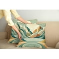 thumbnail image 2 of Ambesonne Lake Throw Pillow Cover 2 Pack, Pastel Rising Mountains Art, 24", Seafoam Peach and Amber, 2 of 7