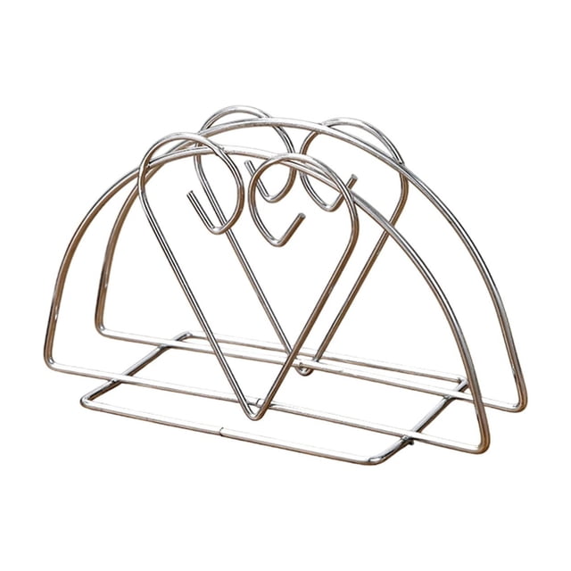 Paper Towel Holder Stainless Steel Semicircular Vertical Rack for Living Room Kitchen Countertop 5.12 in x 2.76 in