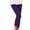 j-Purple565156, variant on LIIPEE Women Leggings Casual Fashion Solid Color Elastic High Waist Ankle Length Pleated Leggings Ladies Slim Fit Comfortable Breathable Soft Daily Yoga Pants,S