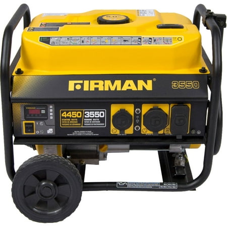 Firman Power Equipment P03501 Gas Powered 3550/4450 Watt (Performance Series) Extended Run Time Portable Generator with Wheel Kit and