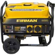 Firman Power Equipment P03501 Gas Powered 3550/4450 Watt (Performance Series) Extended Run Time Portable Generator with Wheel Kit and Cover