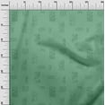 thumbnail image 3 of oneOone Georgette Viscose Sea Green Fabric Abstracts Sewing Craft Projects Fabric Prints By Yard 42 Inch Wide, 3 of 6
