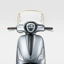 WEUVEB 1Set Transparent Motorcycle Windshield Retro Design Front Wind Deflector for Scooter