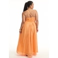 thumbnail image 4 of June & Vie Women's Plus Size Halter Eyelet Maxi Dress, 4 of 4
