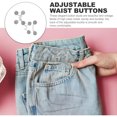 thumbnail image 2 of OULII 2Pcs Clothes Tightening Clips Silver Alloy Waist Adjustment Daily Wear Men, 2 of 8