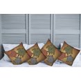 thumbnail image 6 of Ambesonne Ethnic Throw Pillow Cover 4 Pack, 3 Turtles Ornamental, 16", Multicolor, 6 of 6