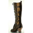 thumbnail image 2 of Hades Shoes H-Dome 2 inch Lace-up Retro Knee Boot Brown / 8, 2 of 2