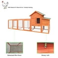 thumbnail image 6 of 122＂Large Wooden Chicken Coop,Outdoor Hen House with Nesting Box ,Wire Fence Poultry Cage, 6 of 8