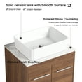 thumbnail image 4 of BNK 36 Inch Freestanding Bathroom Vanity with White Ceramic Sink, Modern Floor Standing Bathroom Vanity Set, Single Bathroom Vanity and Sink Combo, with 3 Doors, 4 of 10