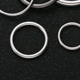 thumbnail image 3 of 50PCS DIY Jewelry Crafts Accessories Sturdy Alloy Round Rings Metal Closed Rings for Home Store (Silvery White 5 Sizes 10PCS/Each Size), 3 of 8