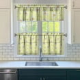 thumbnail image 2 of Retro Wildflower Curtains 24 Inch - 3 Panel Rustic Farmhouse Set with Vintage Botanicals, Boho Kitchen Window Drapes, 2 of 3