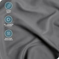 thumbnail image 3 of Bare Home Premium 1800 Collection Dual Pocket 4-Piece Bed Sheet Set, King, Gray, 3 of 8