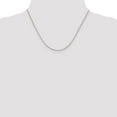thumbnail image 5 of White Sterling Silver chain Box Diamond-cut 18 in 1.35 mm, 5 of 5