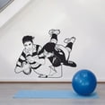 thumbnail image 2 of Rugby Sports Player Silhouette Sports Cannonball Rugby Game Sport Sports Wall Sticker Vinyl Decal Home Decor For Home Room Home Living Room Bedroom Decoration Sticker Decal Size (20x20 inch), 2 of 3