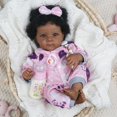 thumbnail image 2 of Muñeca Reborn WOOROY, negra, 18 pulgadas, afroamericana, 2 of 9